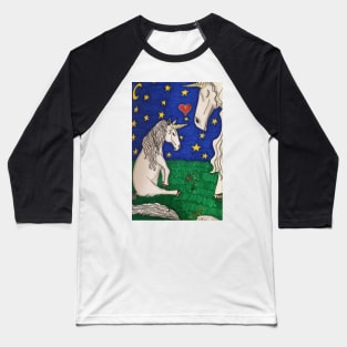 Good Night Baby Unicorn Baseball T-Shirt